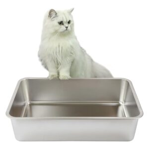 Booche Stainless Steel Cat Litter Box