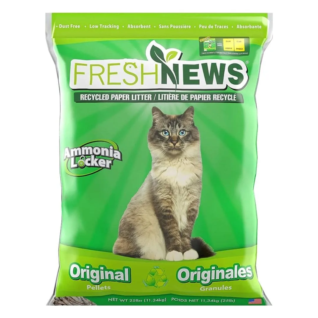 Fresh News Recycled Paper, Original Pellet Cat Litter Fresh News Recycled Paper, Original Pellet Cat Litter