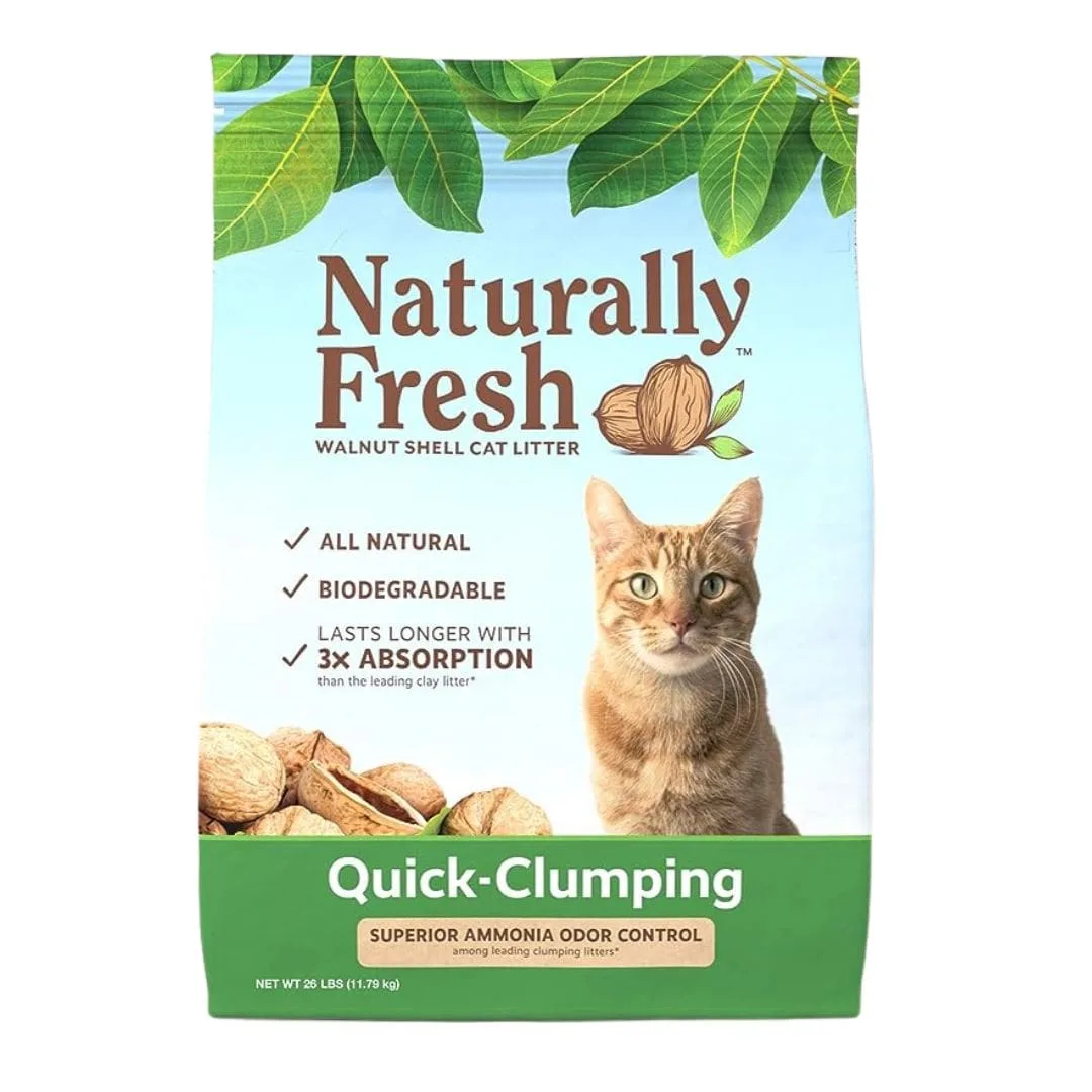 Naturally Fresh Cat Litter - Walnut-Based Quick-Clumping Kitty Litter Naturally Fresh Cat Litter - Walnut-Based Quick-Clumping Kitty Litter