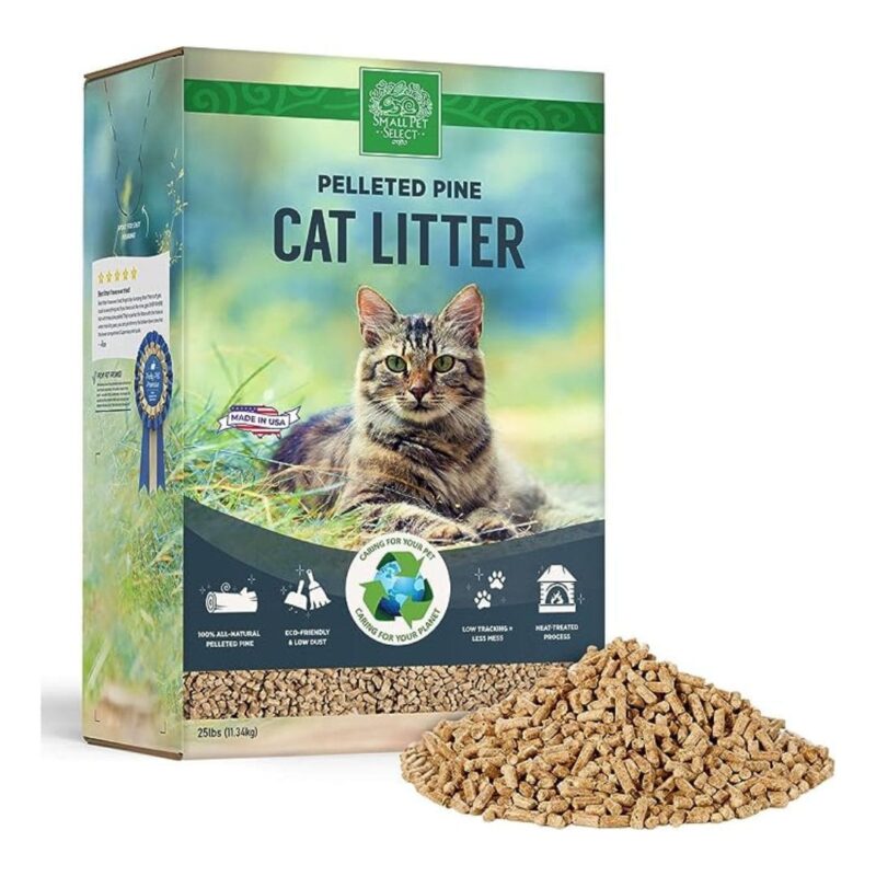 Small Pet Select Premium Pine Pelleted Cat Litter Sustainable Cats