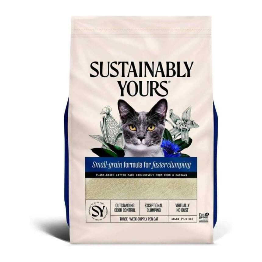 Sustainably Yours Natural Cat Litter SmallGrain Formula Sustainable Cats