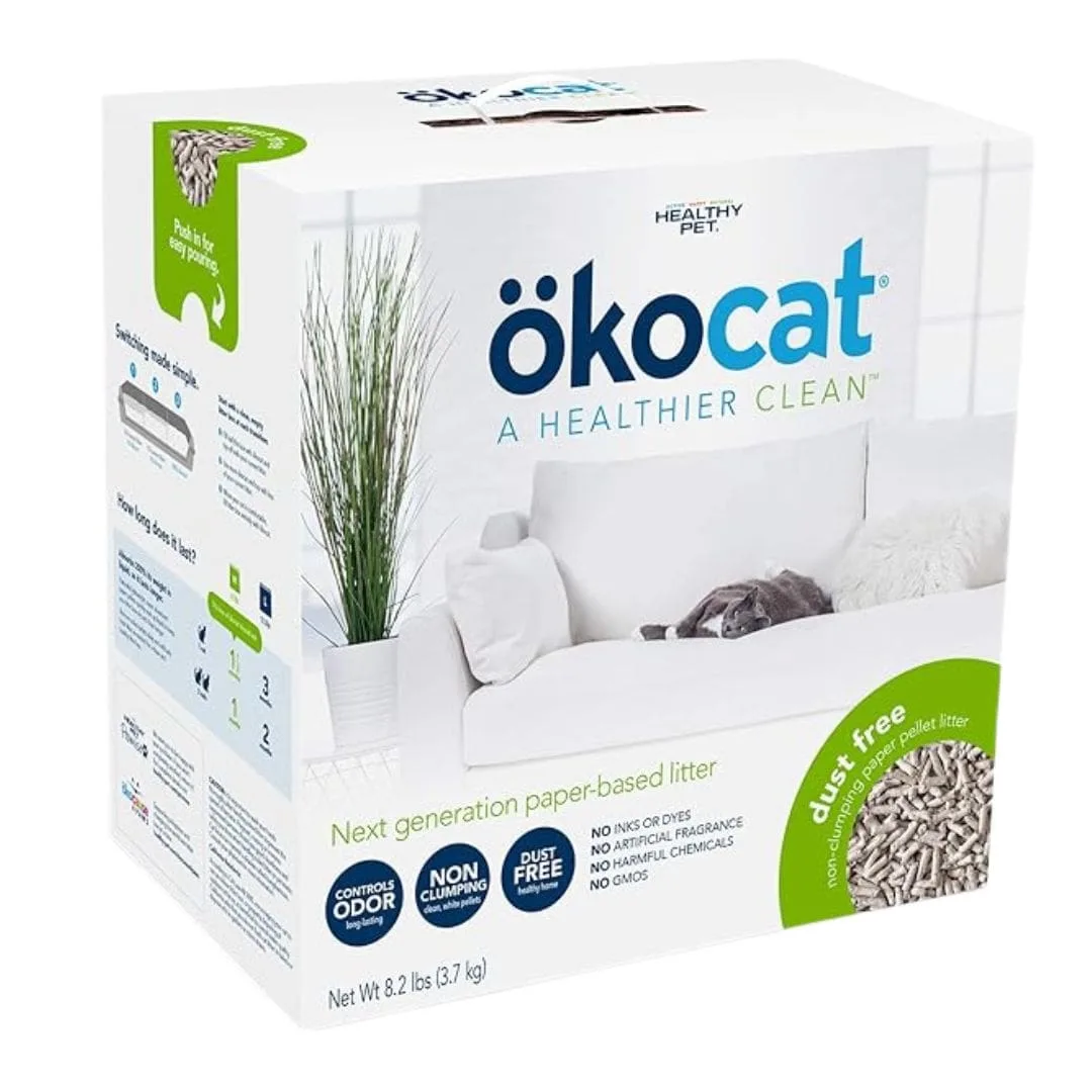 ökocat Dust Free Natural Paper Pellet Cat Litter
