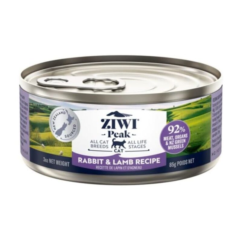 ZIWI Peak Canned Wet Cat Food, Rabbit & Lamb Recipe