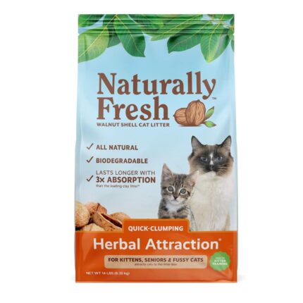 Naturally Fresh Walnut Shell Cat Litter Herbal Attraction