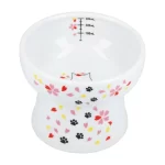 Necoichi Elevated Ceramic Cat Water Bowls Blossom