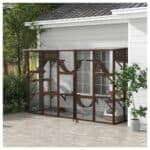 PawHut Cat Window Box Coffee Brown