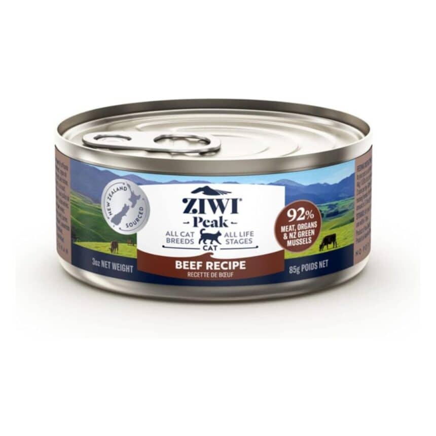 ZIWI Peak Canned Wet Cat Food Beef Recipe Sustainable Cats