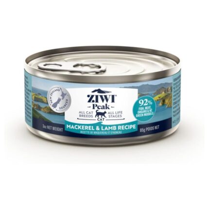 ZIWI Peak Canned Wet Cat Food Mackerel & Lamb Recipe