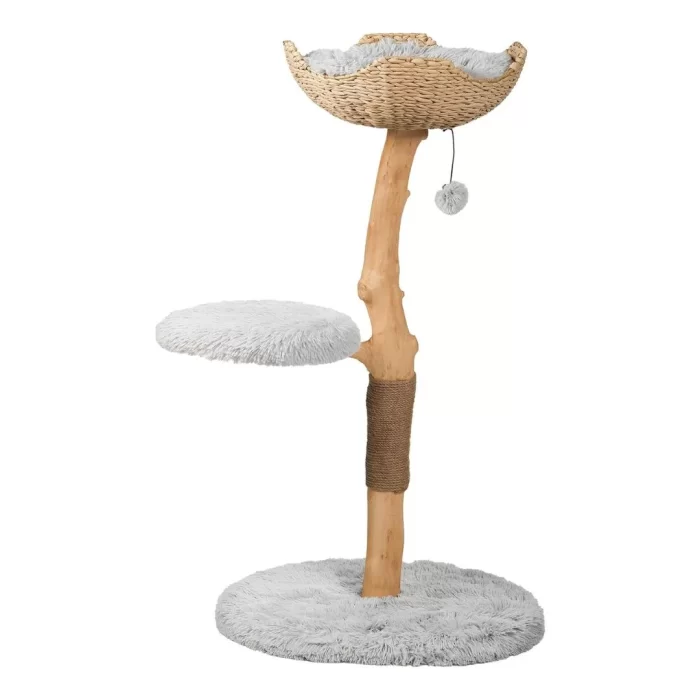 MAU Wooden Cat Tree Tower - Bullet Gray