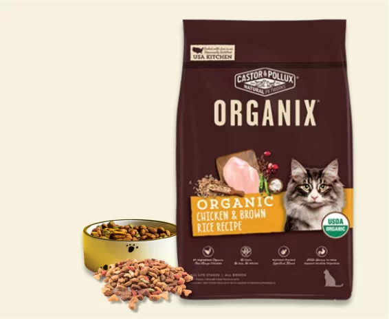 sustainable cat food organix